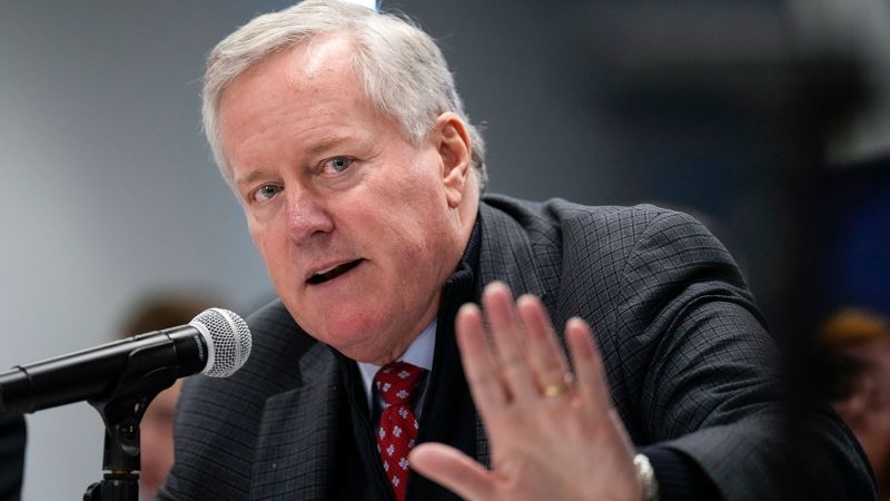 ABC News: Mark Meadows received immunity to testify to special counsel in federal election subversion probe